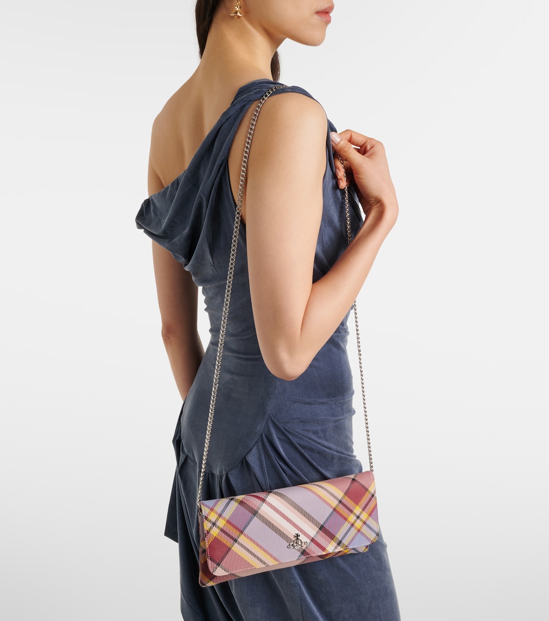 Clutch Tartan aus Leder | Vivienne Westwood