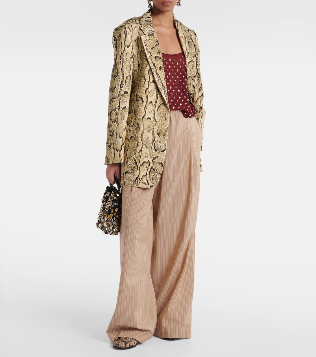 Pantaloni a gamba larga in misto cotone | Dries Van Noten