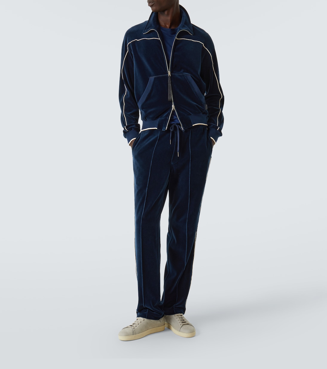 Cotton-blend velour track jacket | Tom Ford