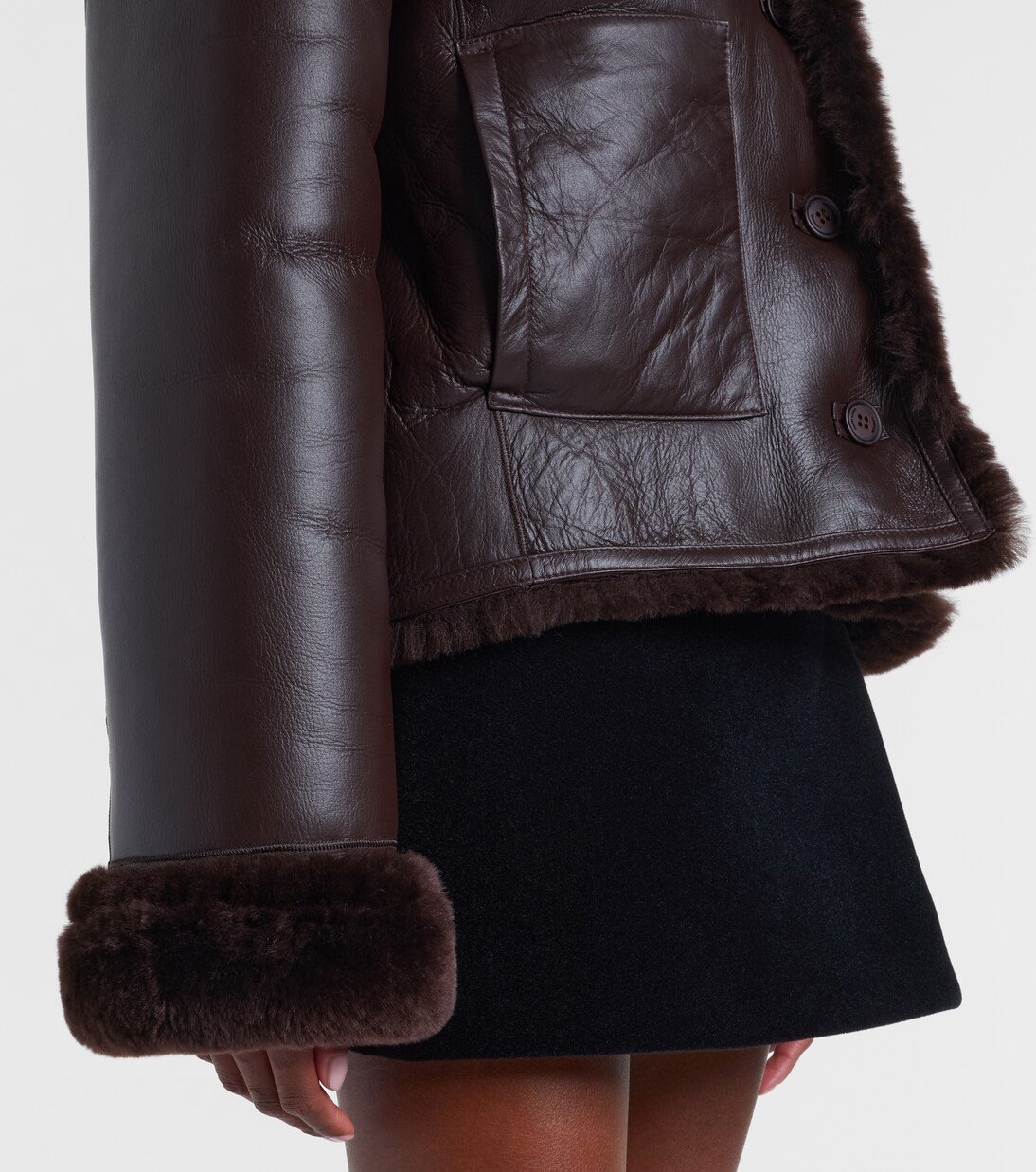 Veste réversible en shearling | David Koma