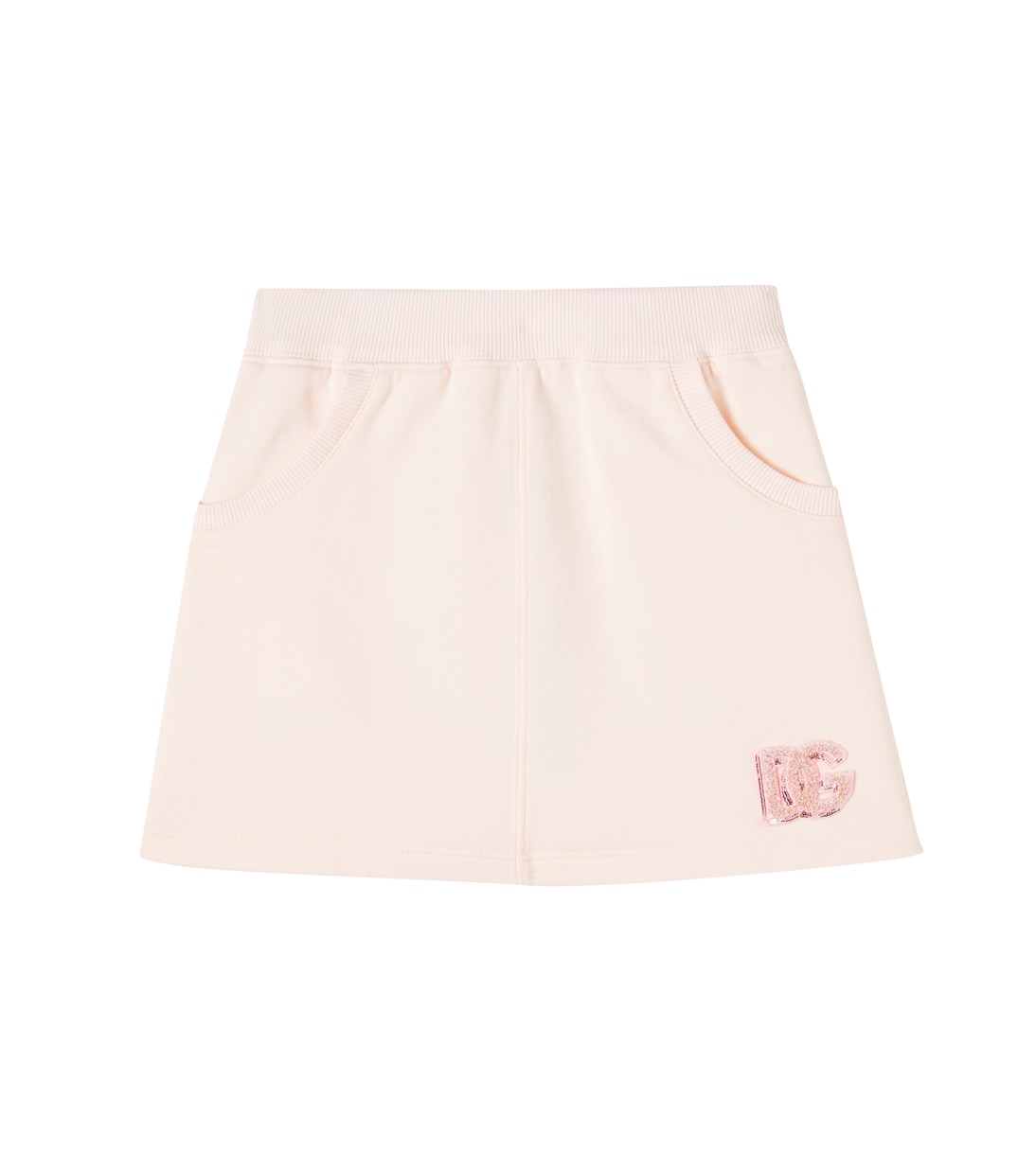 Jupe DG en coton à sequins | Dolce&Gabbana Kids
