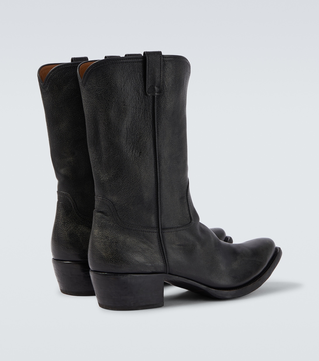 Leather cowboy boots | Prada
