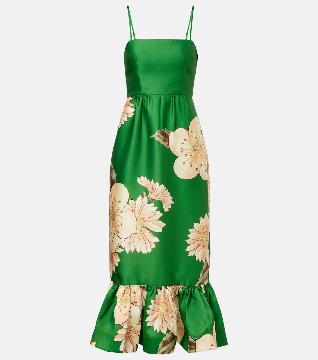 Bedrucktes Midikleid Sage | Alémais