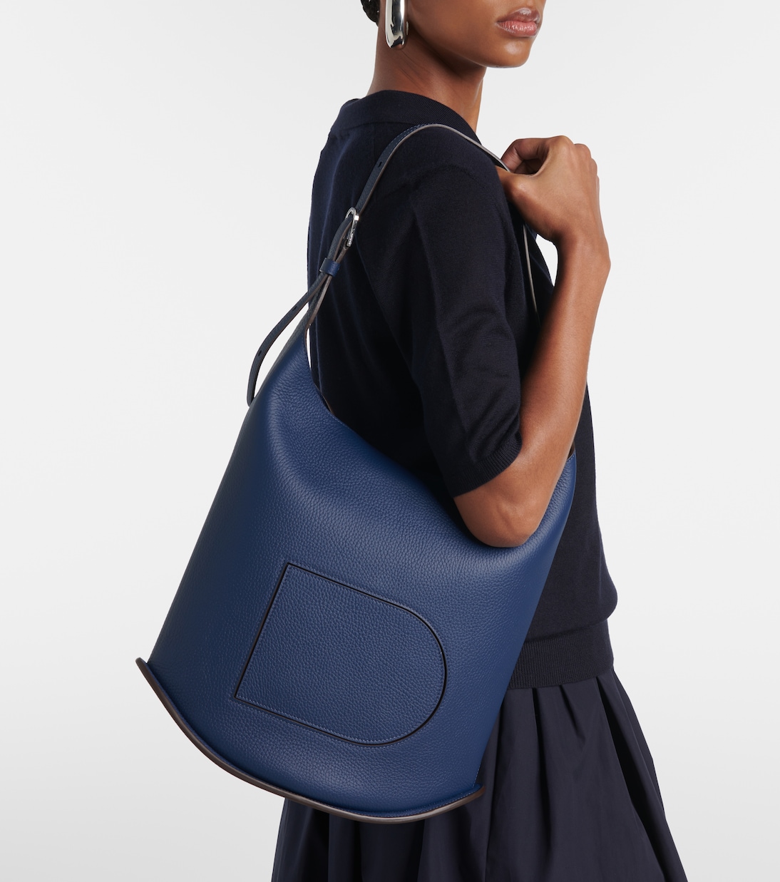 Borsa a spalla Pin MM in pelle | Delvaux