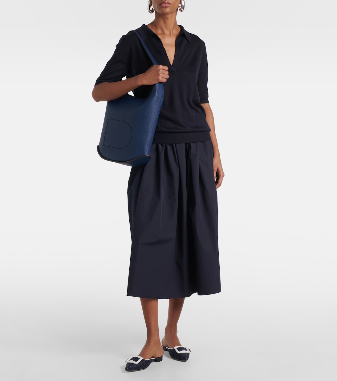 Borsa a spalla Pin MM in pelle | Delvaux