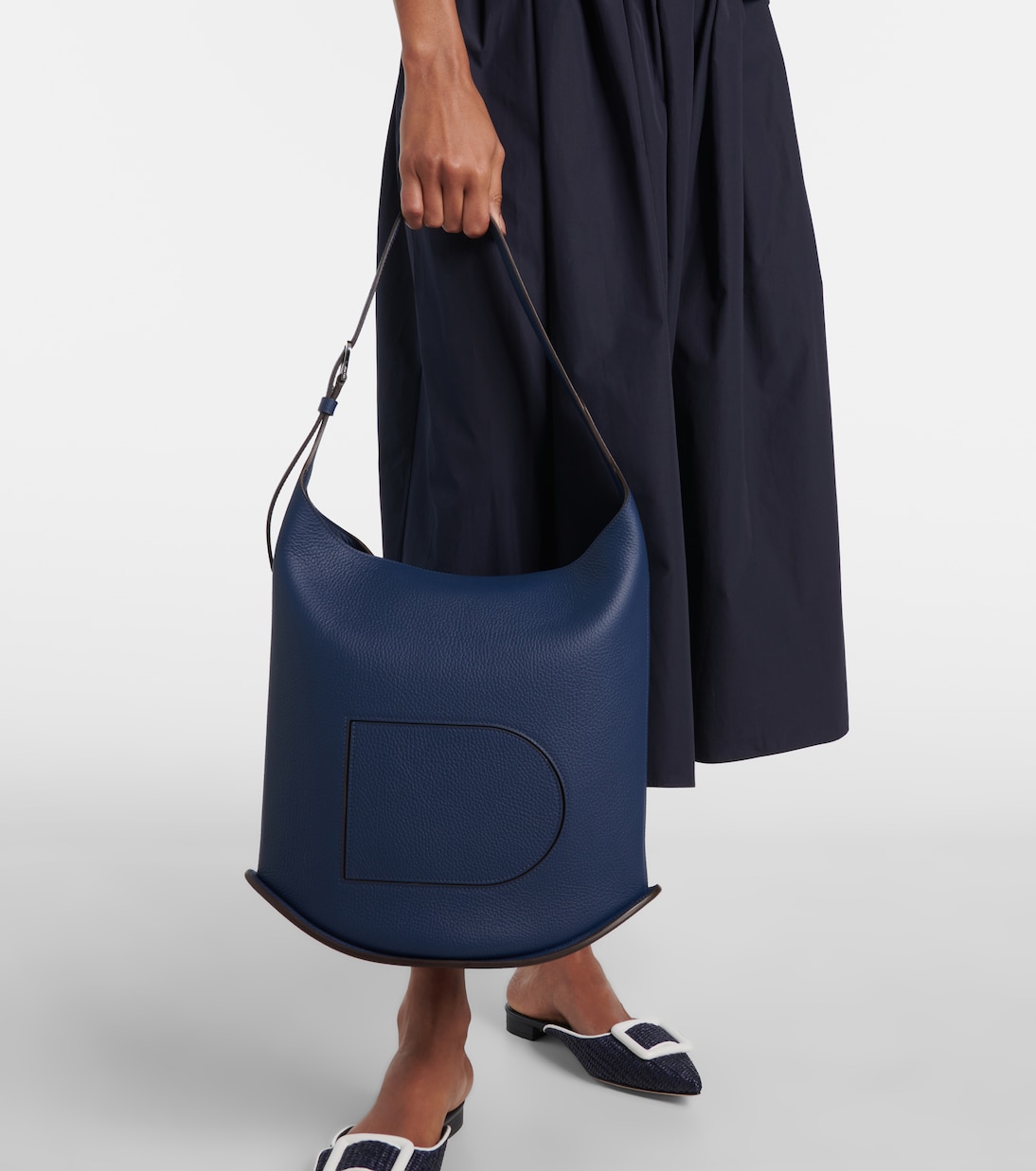 Borsa a spalla Pin MM in pelle | Delvaux