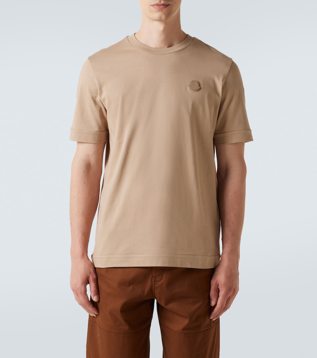 Camiseta de jersey de algodón con logo | Moncler