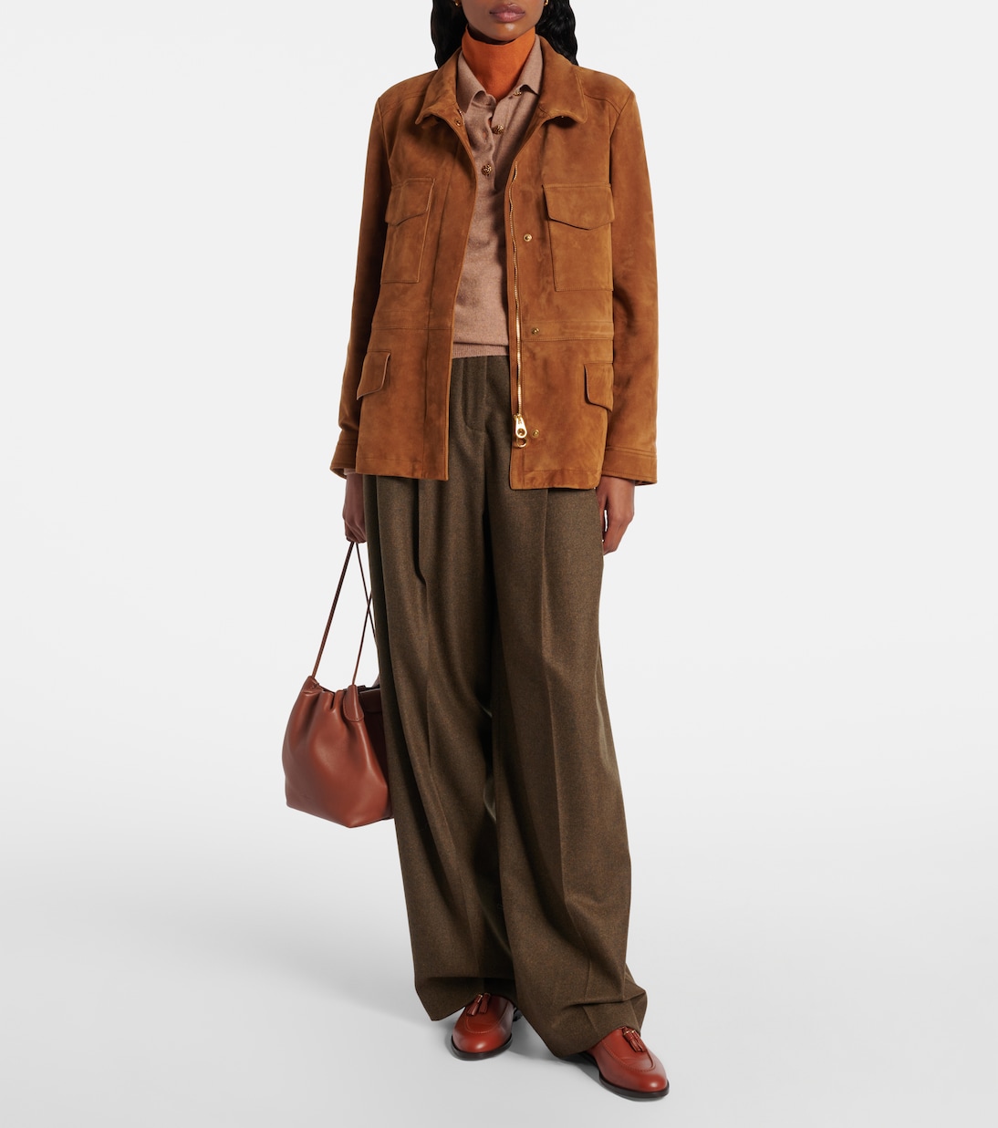 Suede field jacket | Loro Piana
