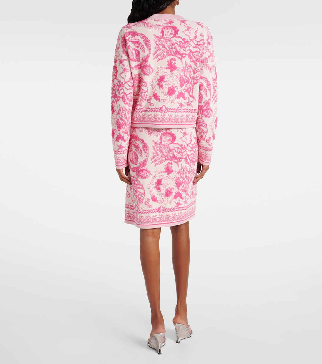 Cardigan Underwater Barocco en jacquard | Versace