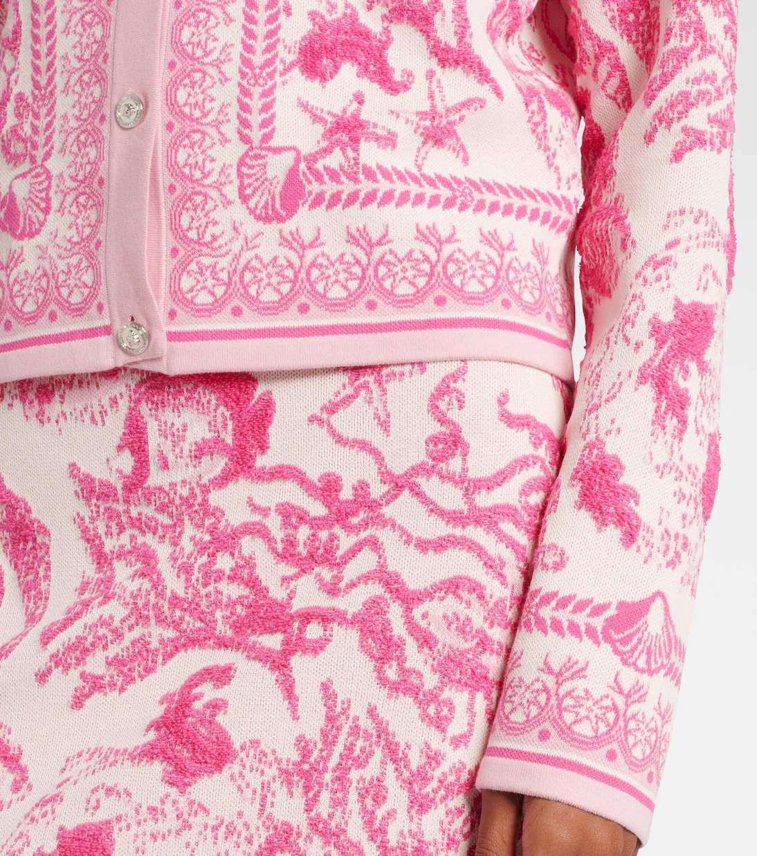 Cardigan Underwater Barocco en jacquard | Versace