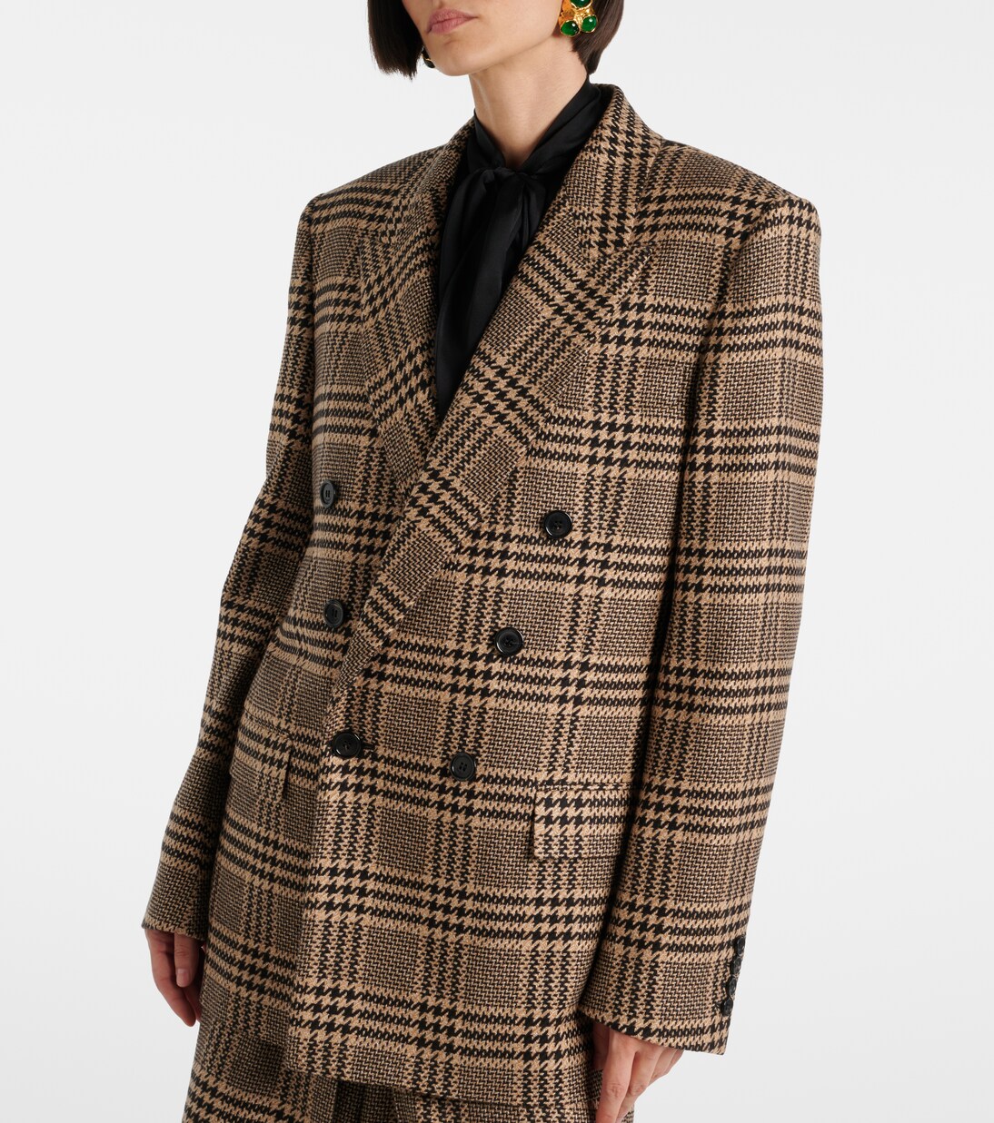 Blazer en soie et cachemire | Saint Laurent