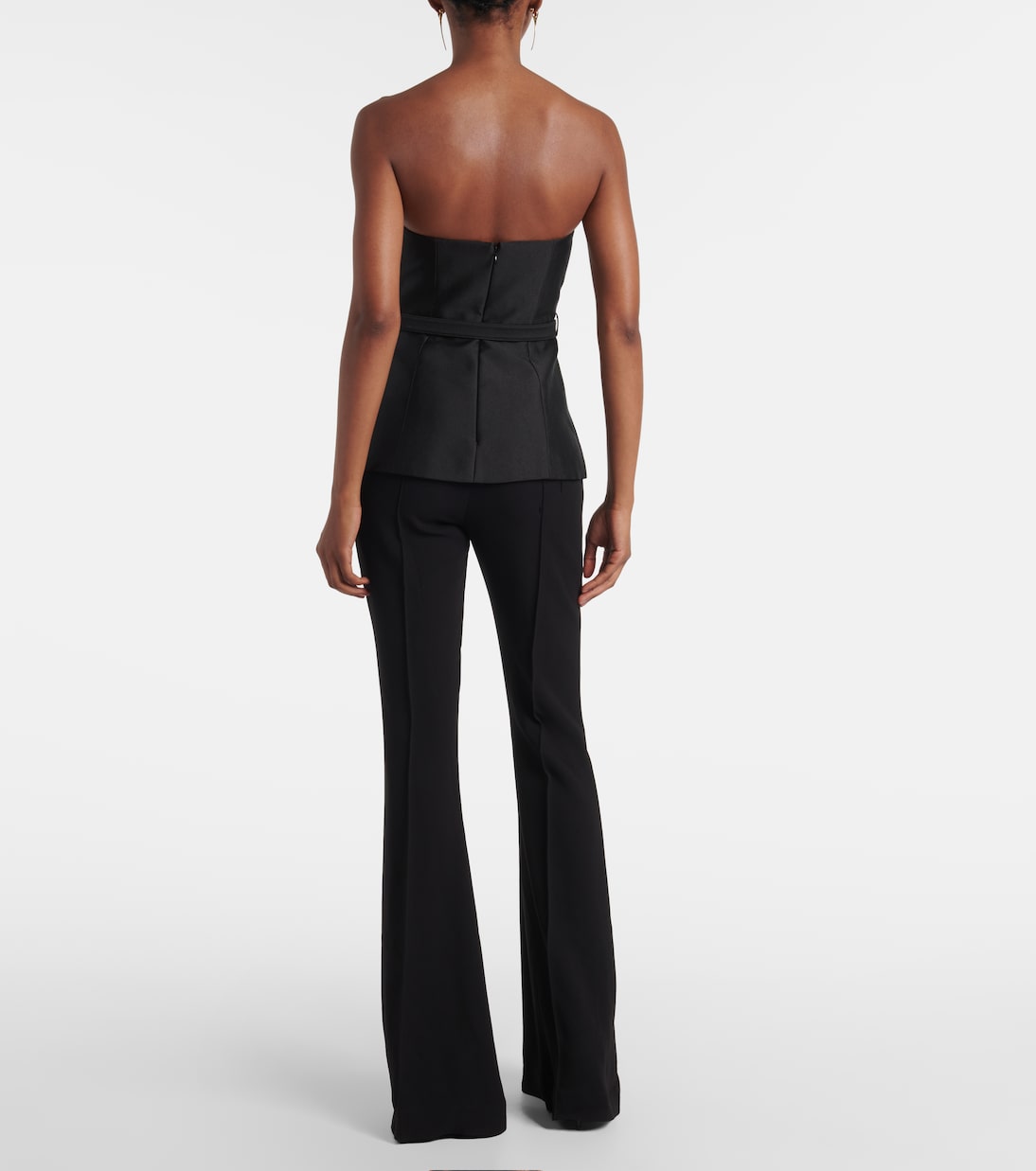 Embellished strapless taffeta jumpsuit  | Self-Portrait