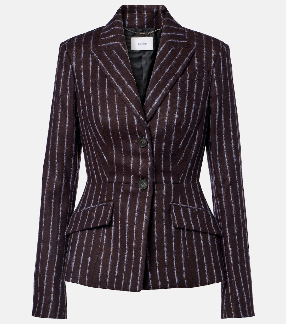 Pinstripe wool and mohair blazer | Erdem