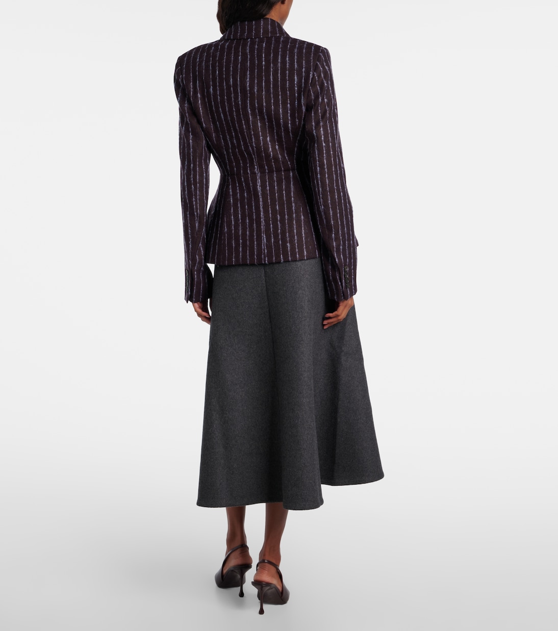 Pinstripe wool and mohair blazer | Erdem