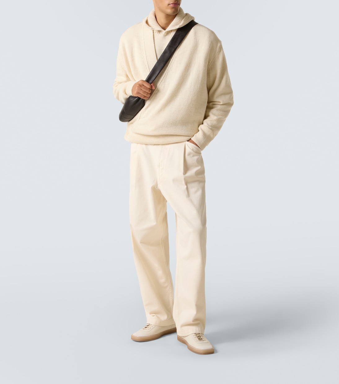 Hooded alpaca and wool-blend sweater | Lemaire
