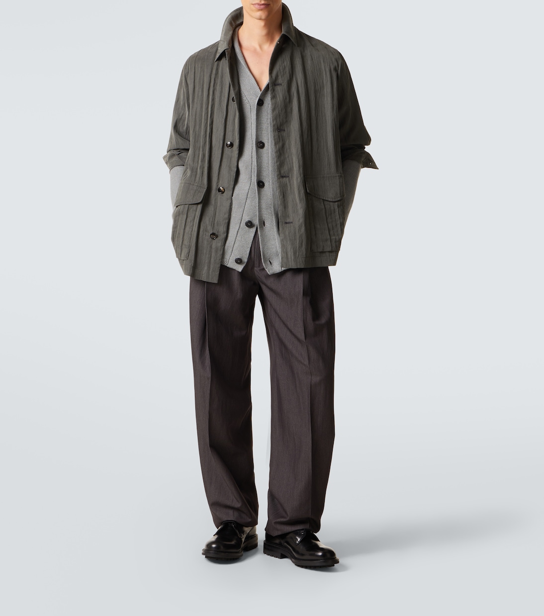 Linen-blend cardigan | Giorgio Armani