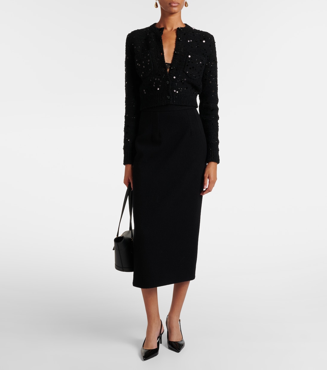Virgin wool pencil skirt | Dolce&Gabbana