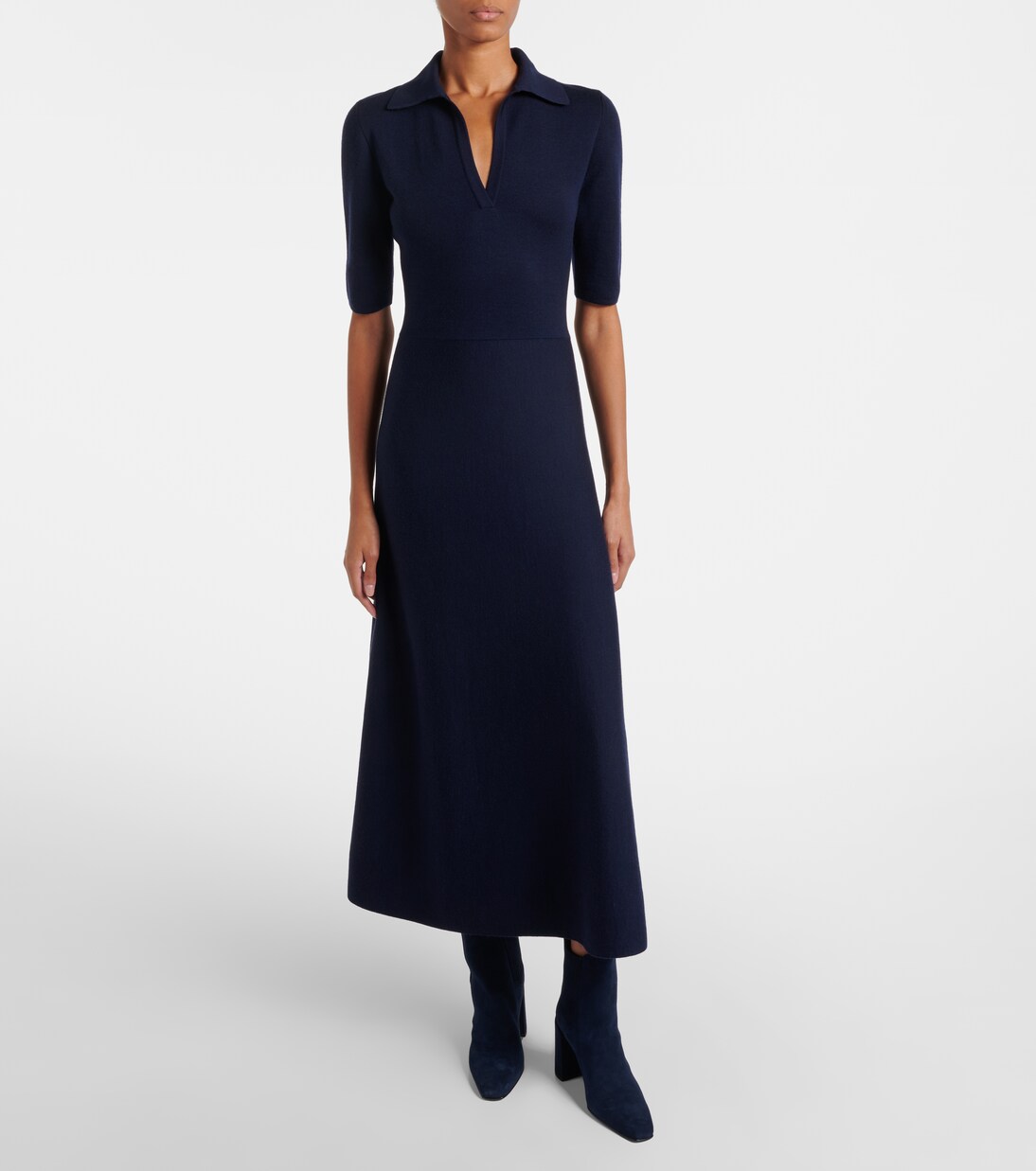 Abito lungo in lana, seta e cashmere | Gabriela Hearst