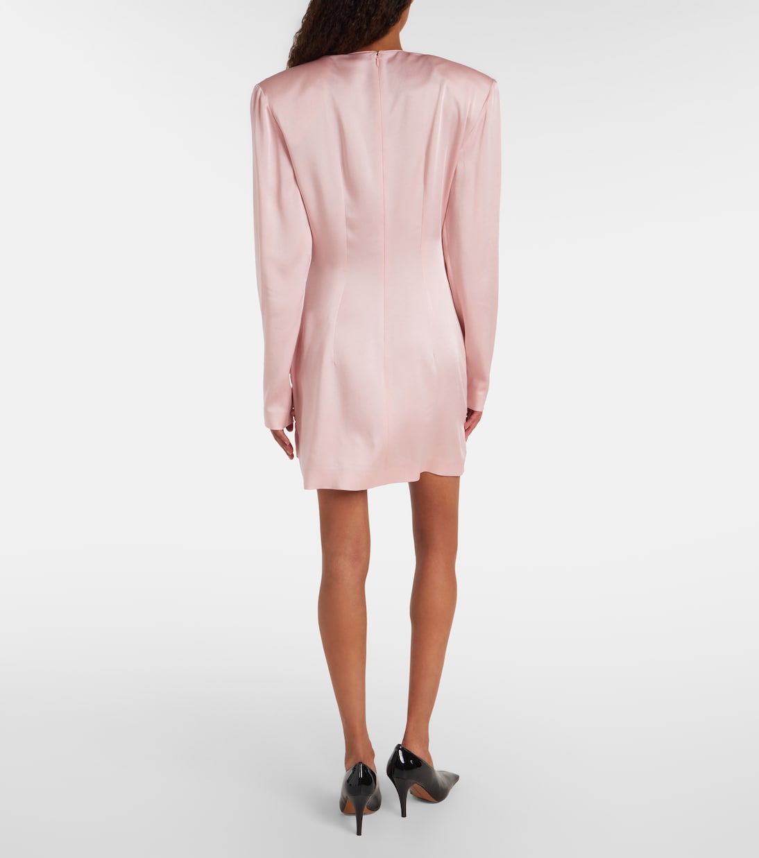 Draped crêpe satin minidress | Stella McCartney