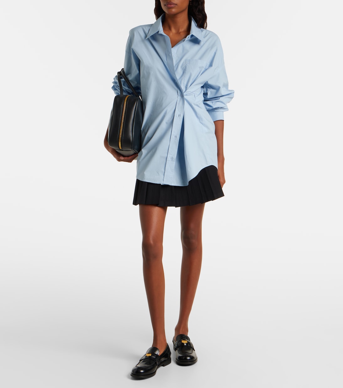 Ornella oversized cotton shirt | The Frankie Shop
