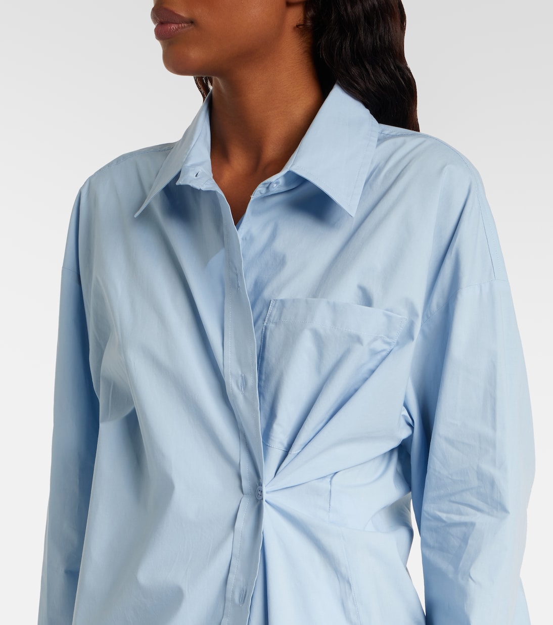 Ornella oversized cotton shirt | The Frankie Shop