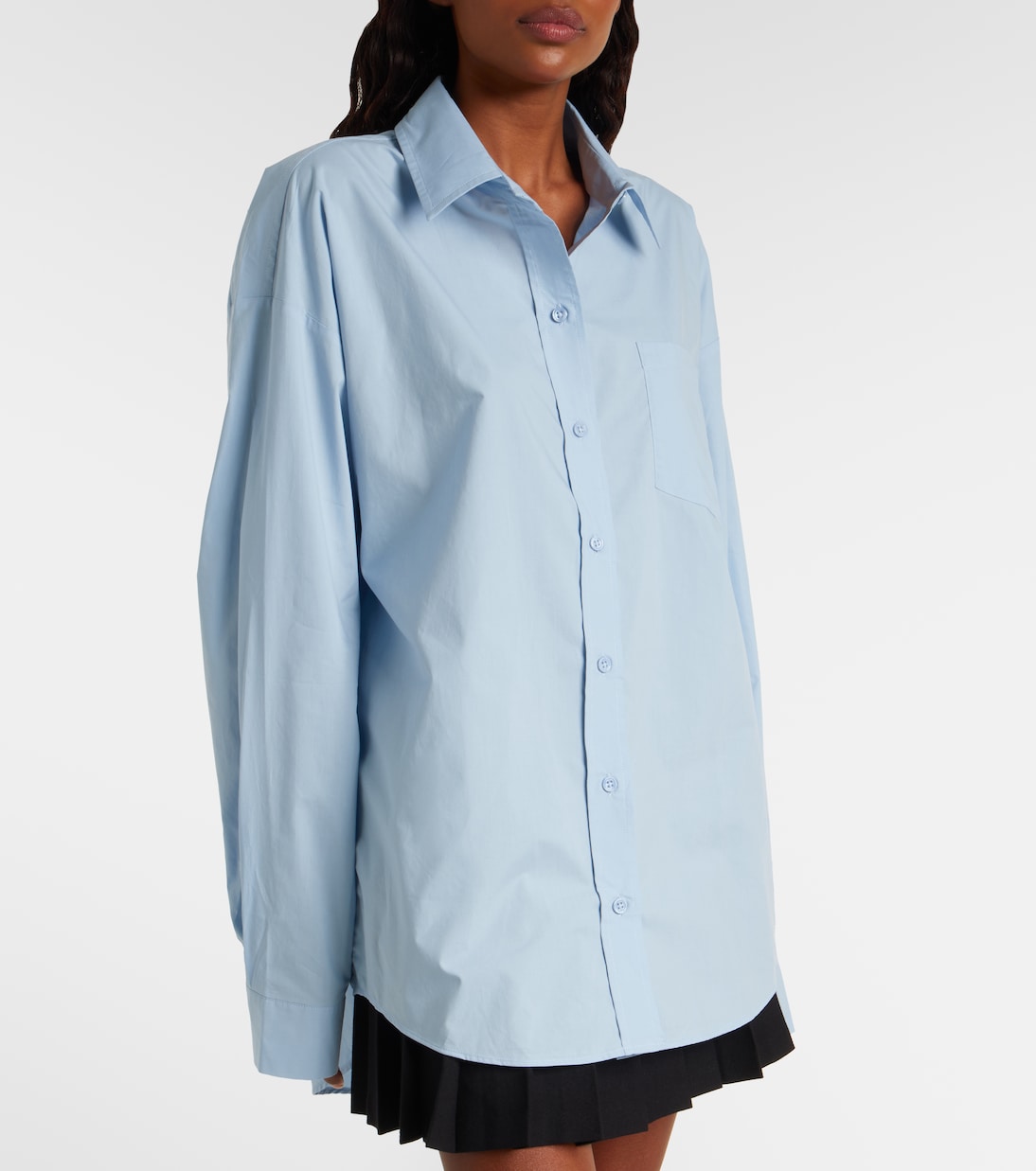 Ornella oversized cotton shirt | The Frankie Shop
