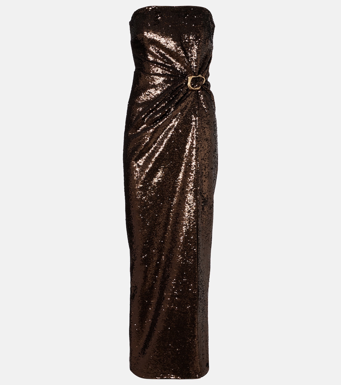 Vestido de fiesta fruncido con lentejuelas | Roland Mouret
