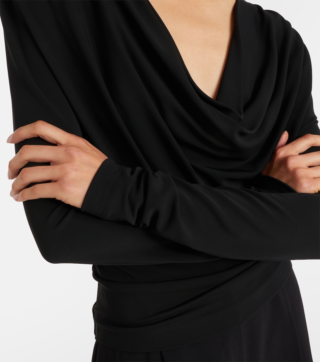 Draped jersey top | Wardrobe.NYC