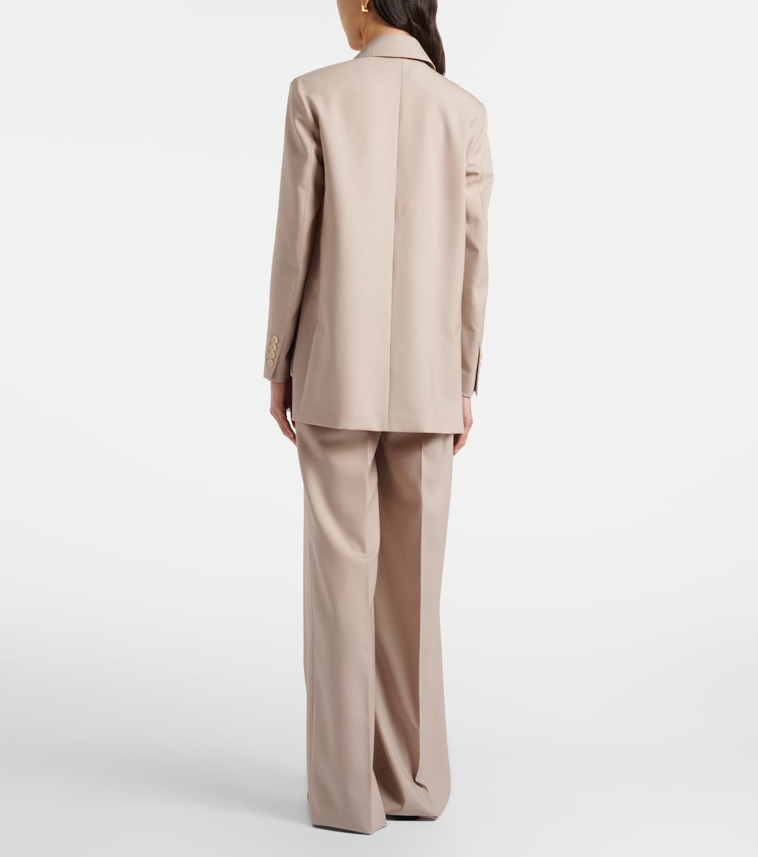 Wool, mohair, and silk wide-leg pants | Max Mara