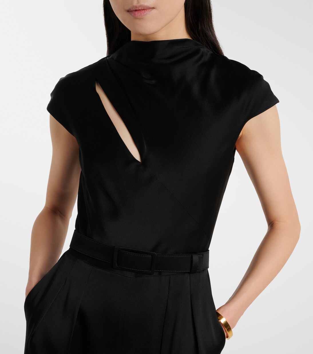 Msevespa cutout satin jumpsuit | Max Mara