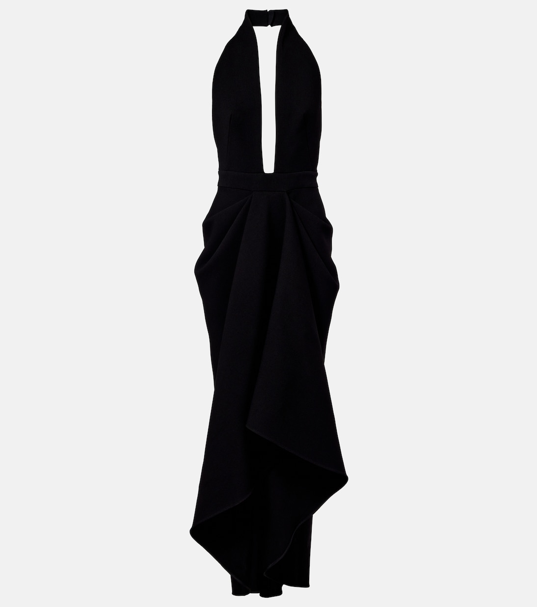 Draped wool-blend crêpe gown | Givenchy