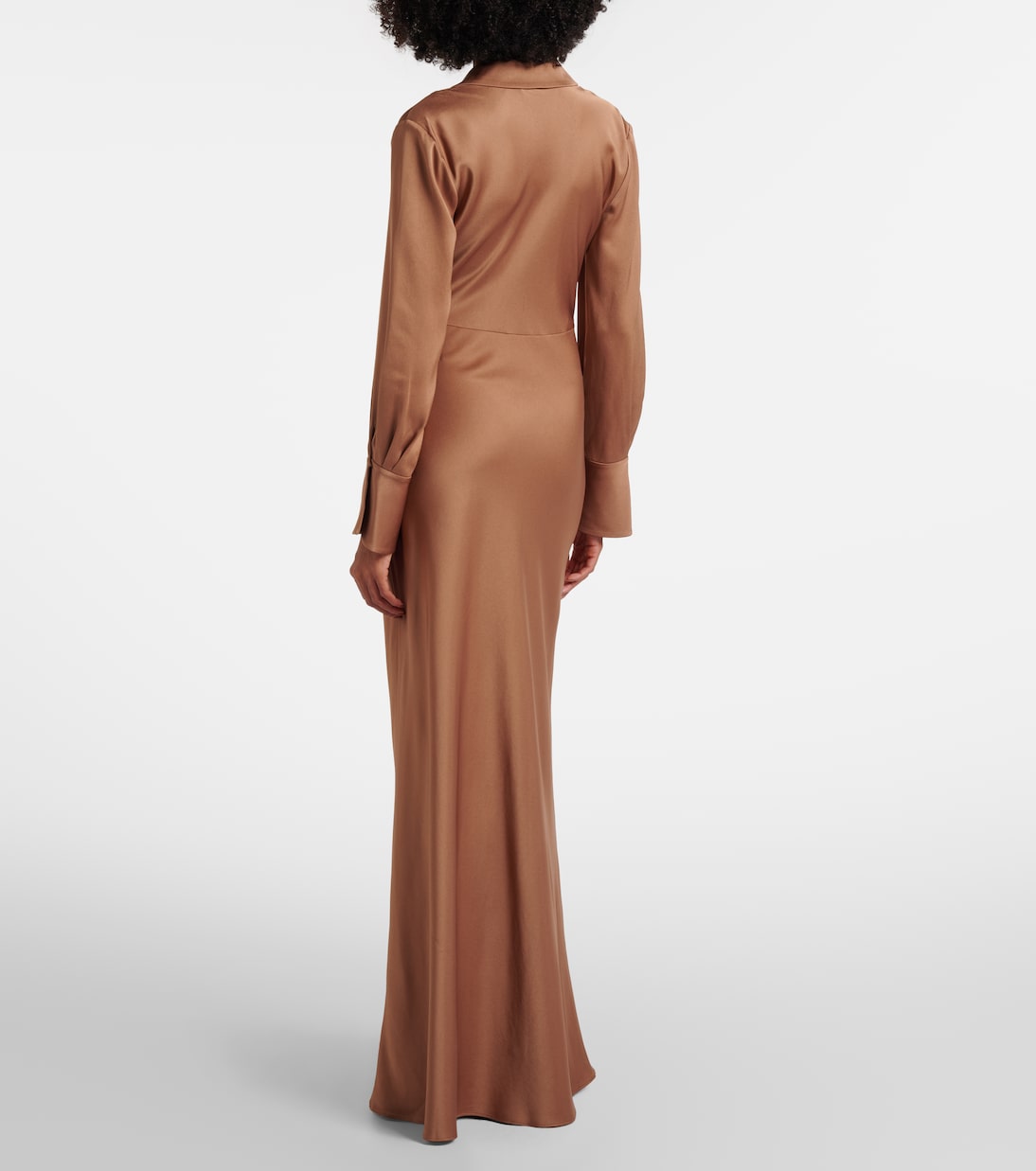 Adelle draped satin gown | Simkhai