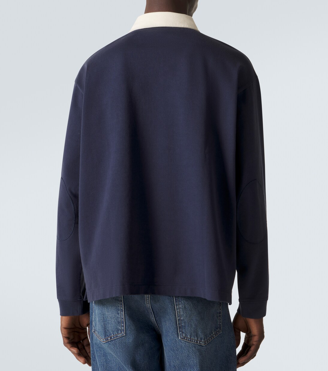 Cotton jersey polo sweater | Frame