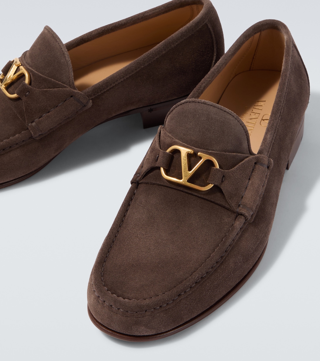 VLogo suede loafers  | Valentino Garavani