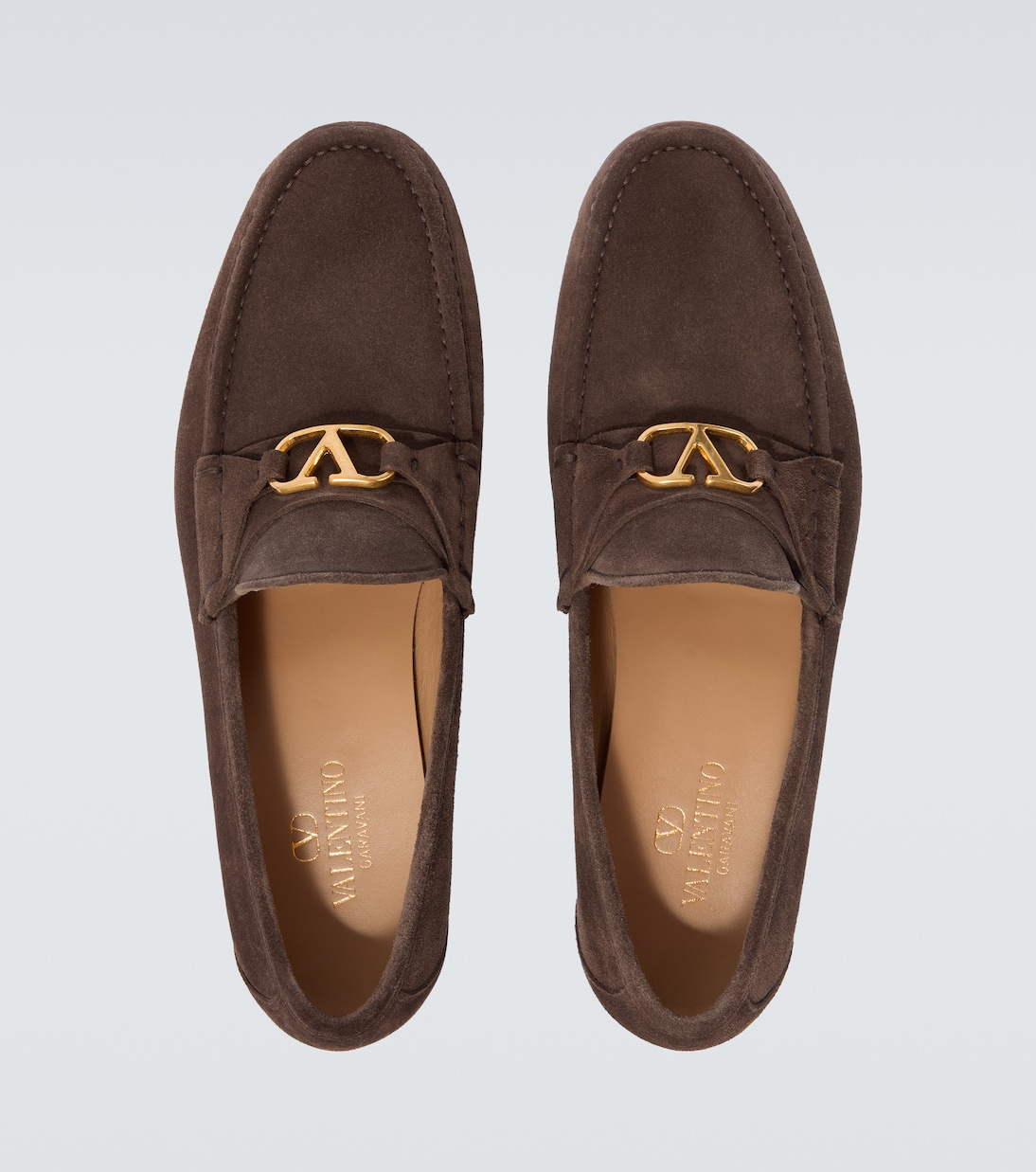 VLogo suede loafers  | Valentino Garavani