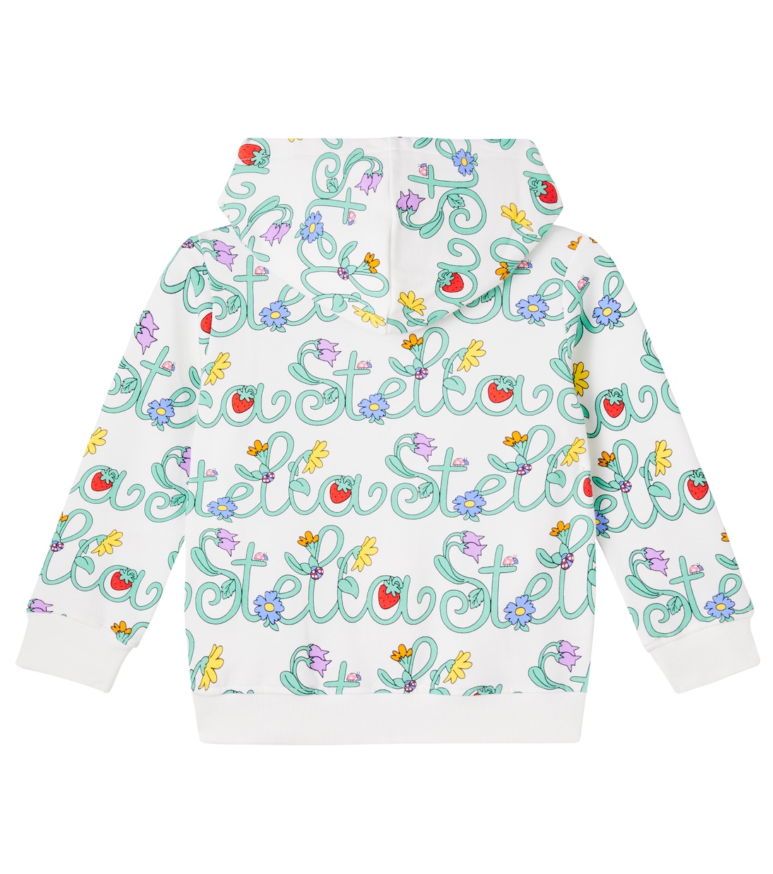 Printed cotton jersey zip-up hoodie | Stella McCartney Kids