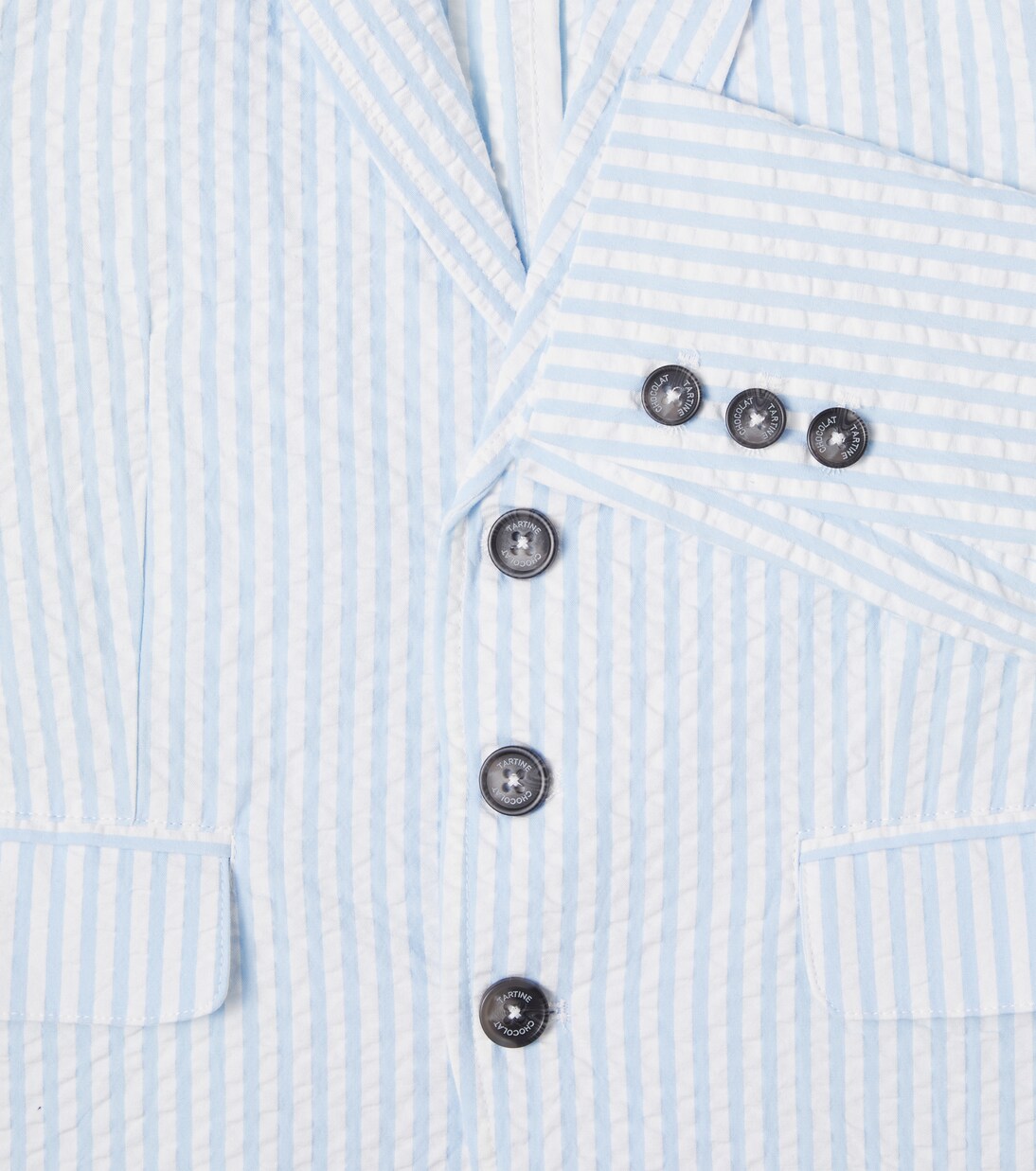 Bengal stripe cotton seersucker blazer | Tartine et Chocolat
