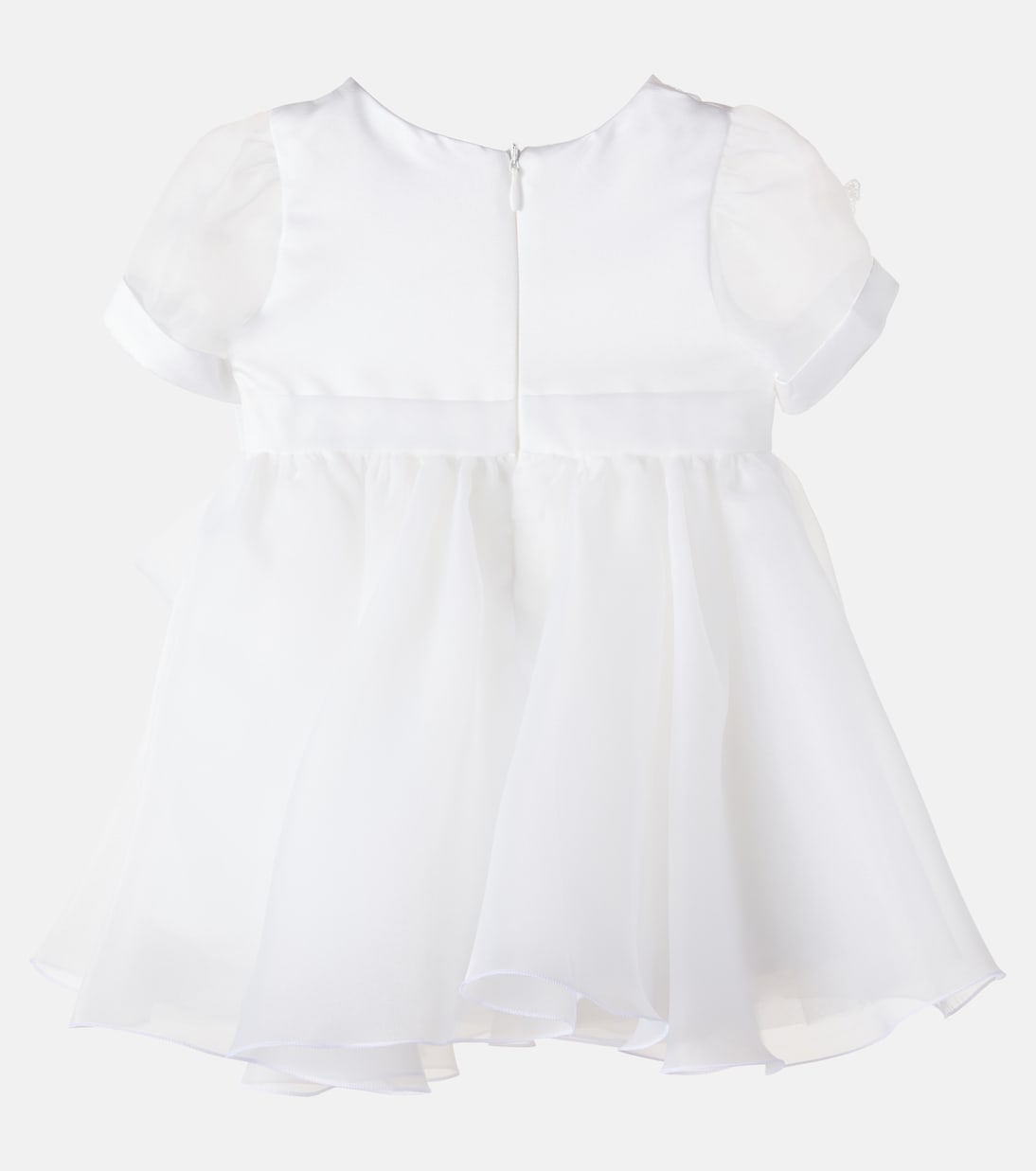 Baby lace-trimmed dress | Monnalisa