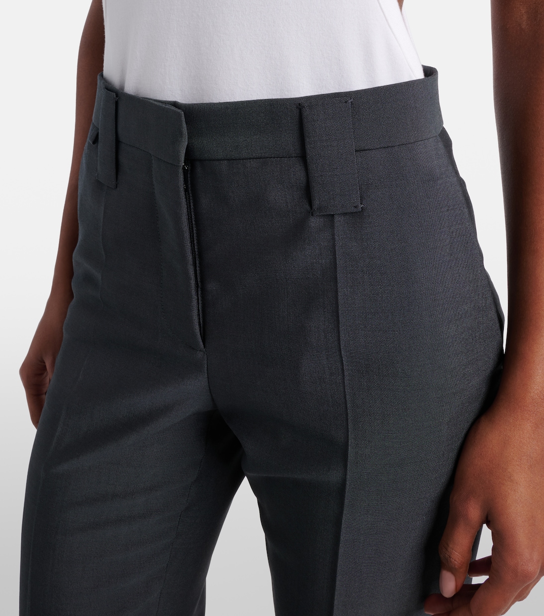 Wool and mohair tapered pants | Versace