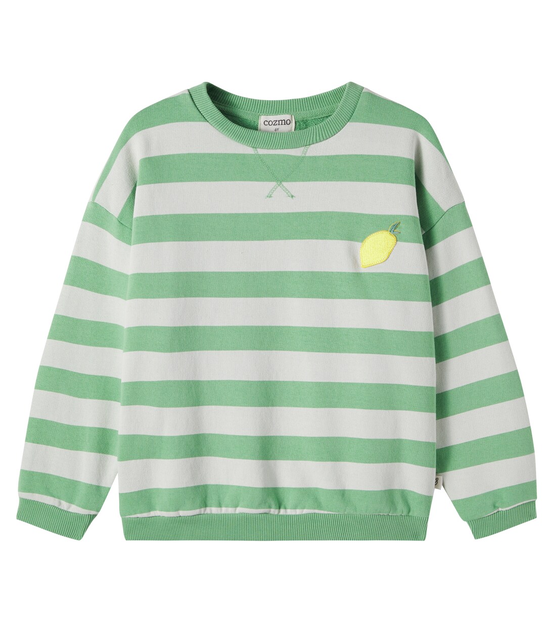 Dan striped cotton fleece sweatshirt | Cozmo