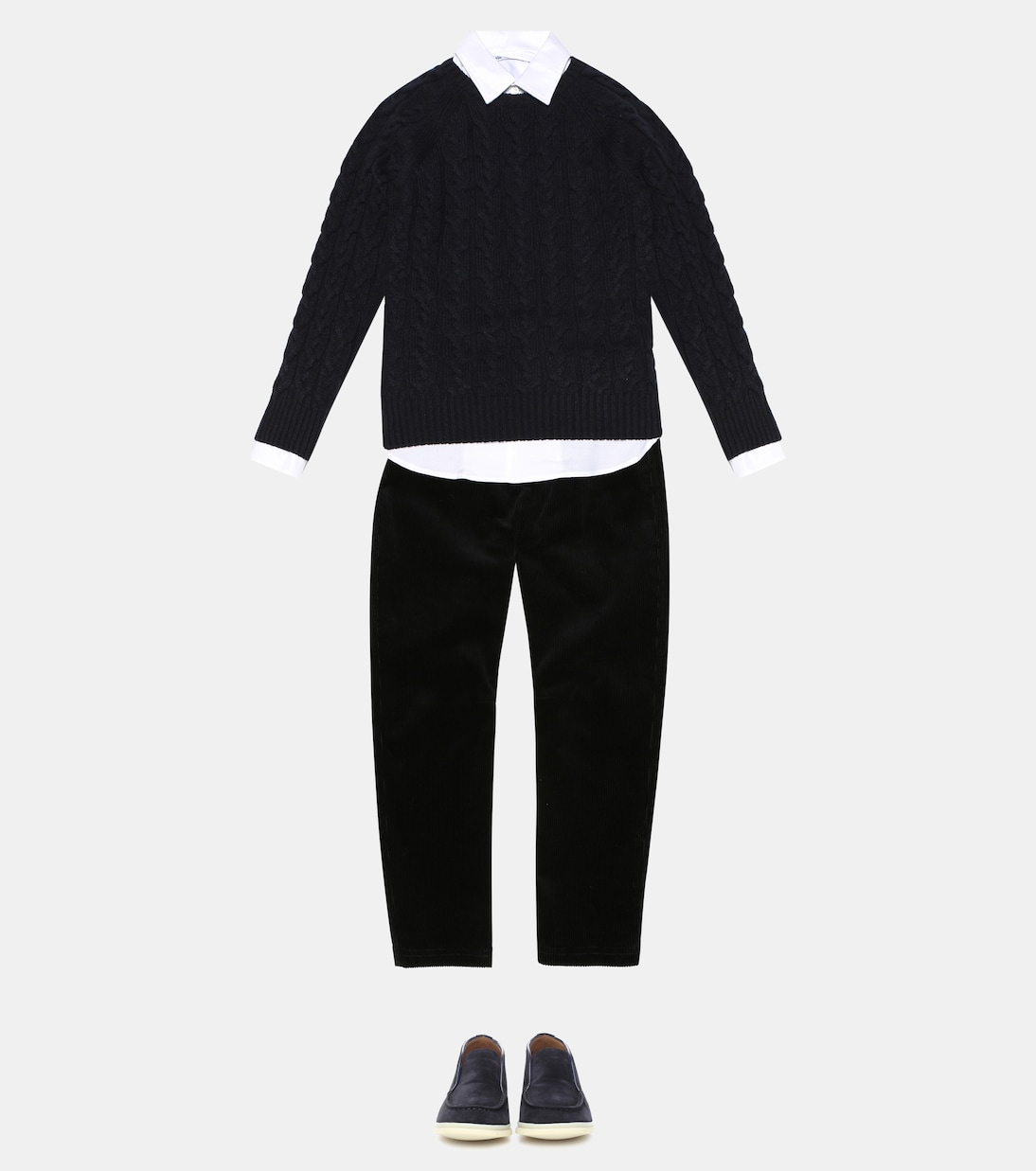 Downy Cables cashmere sweater | Loro Piana Kids