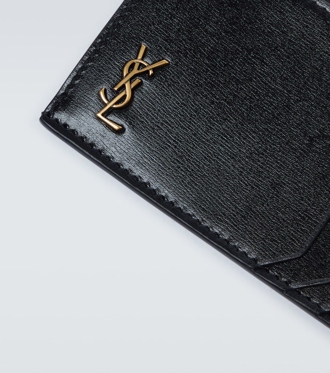 Tiny Cassandre Fragments leather card holder | Saint Laurent