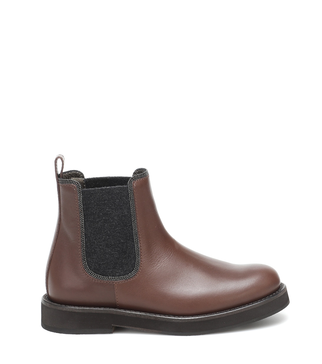 Bottines Chelsea en cuir | Brunello Cucinelli Kids