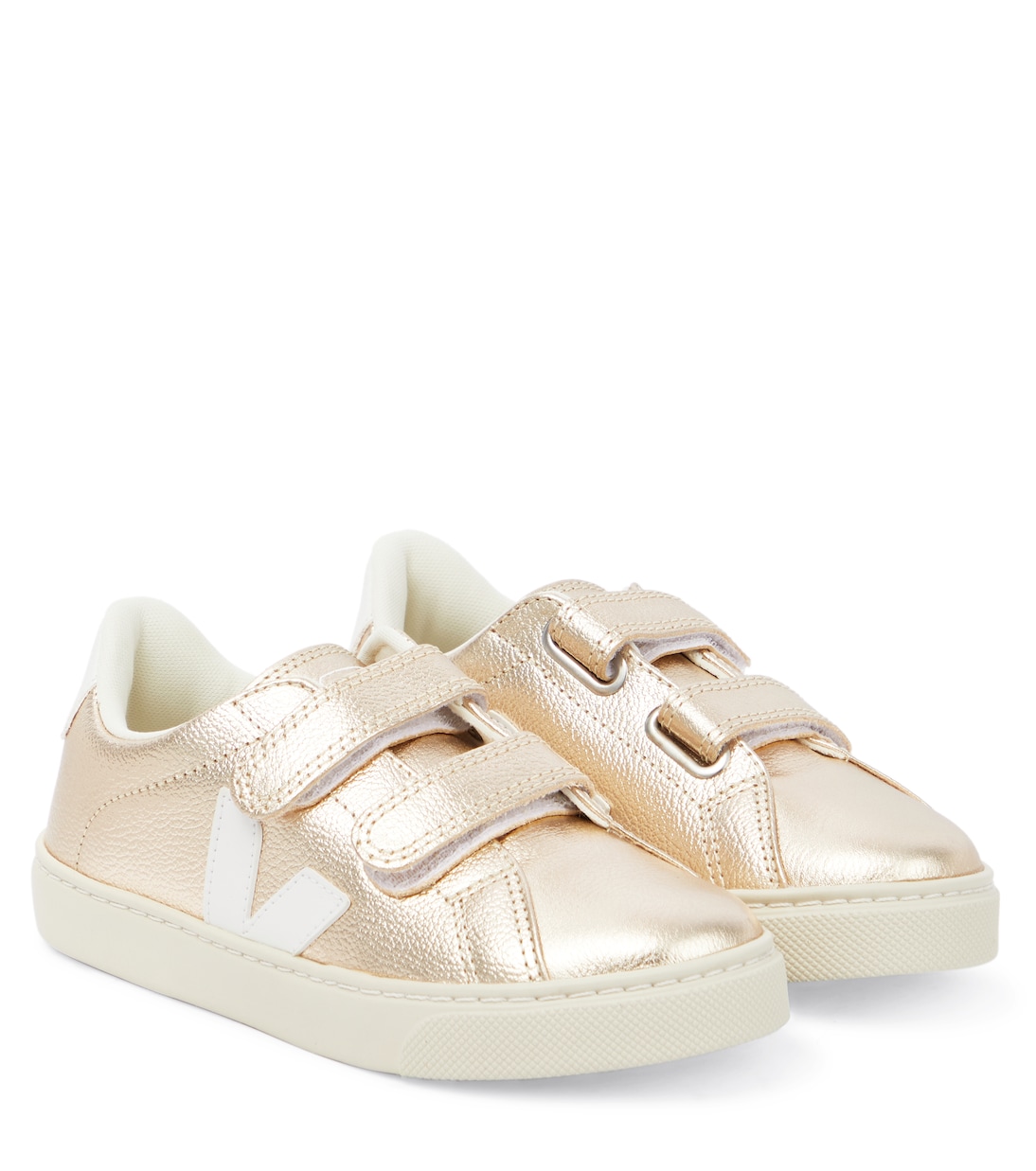 Baskets Esplar en cuir métallisé | Veja Kids
