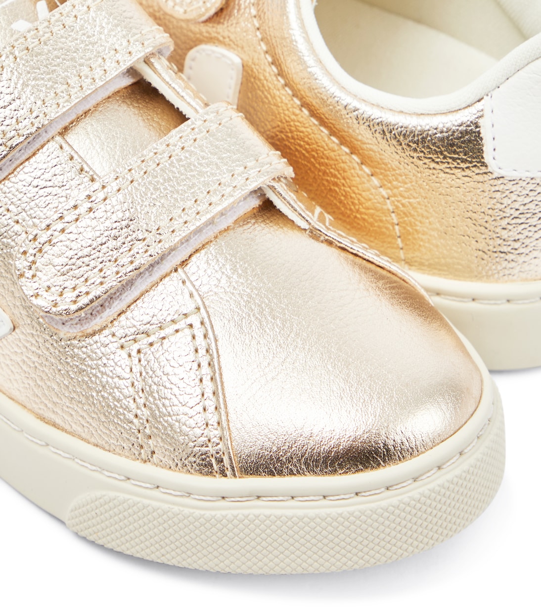 Esplar leather sneakers in gold Veja Kids Mytheresa