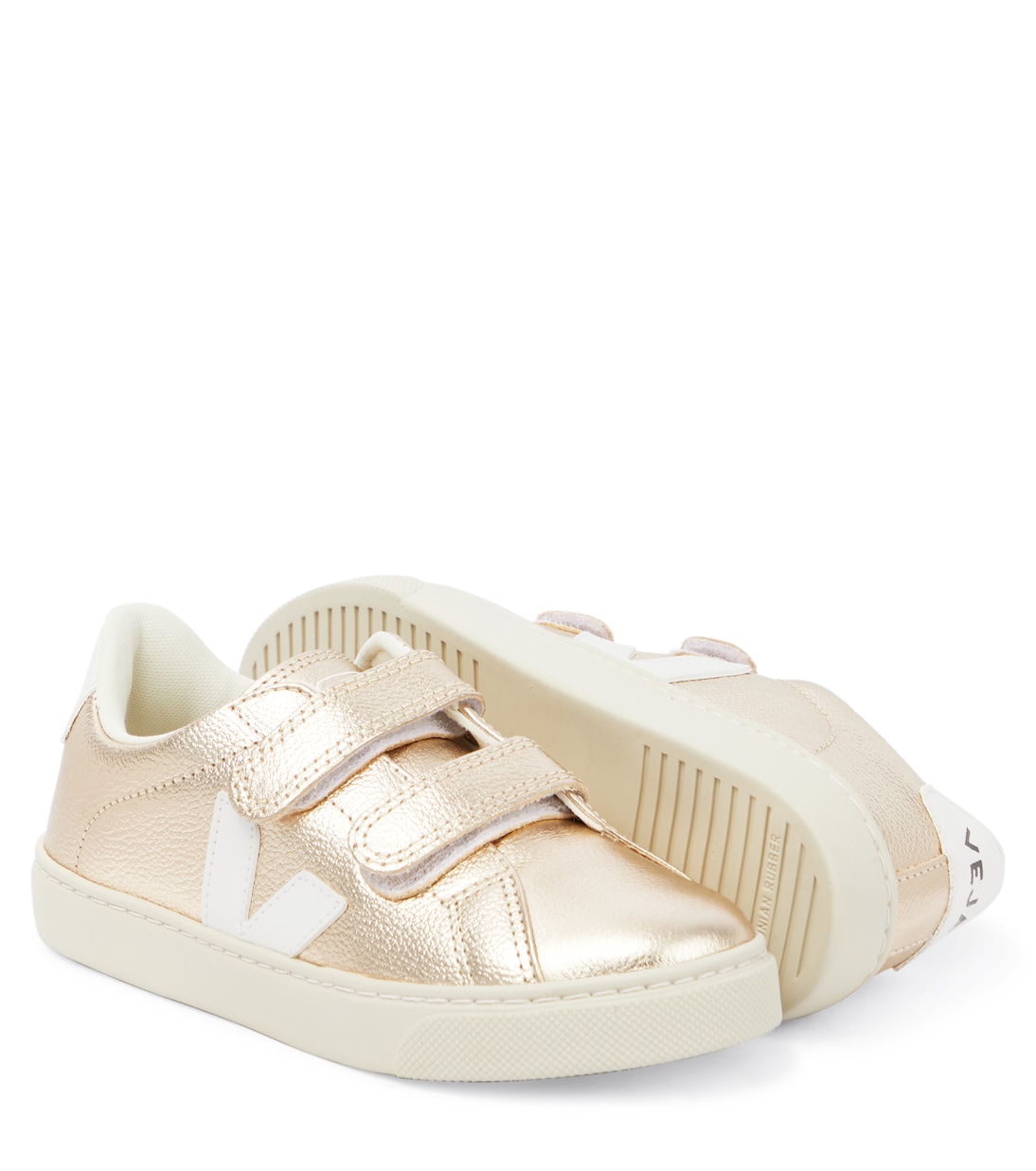 Baskets Esplar en cuir métallisé | Veja Kids