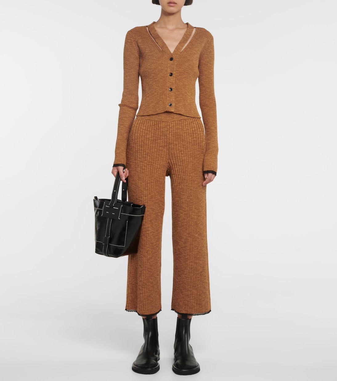 White Label - Cardigan in misto cotone con cut-out | Proenza Schouler