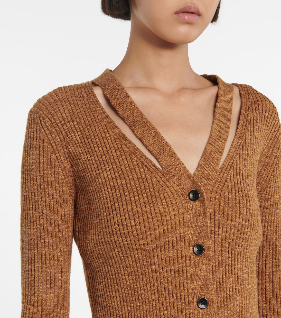 White Label - Cardigan in misto cotone con cut-out | Proenza Schouler