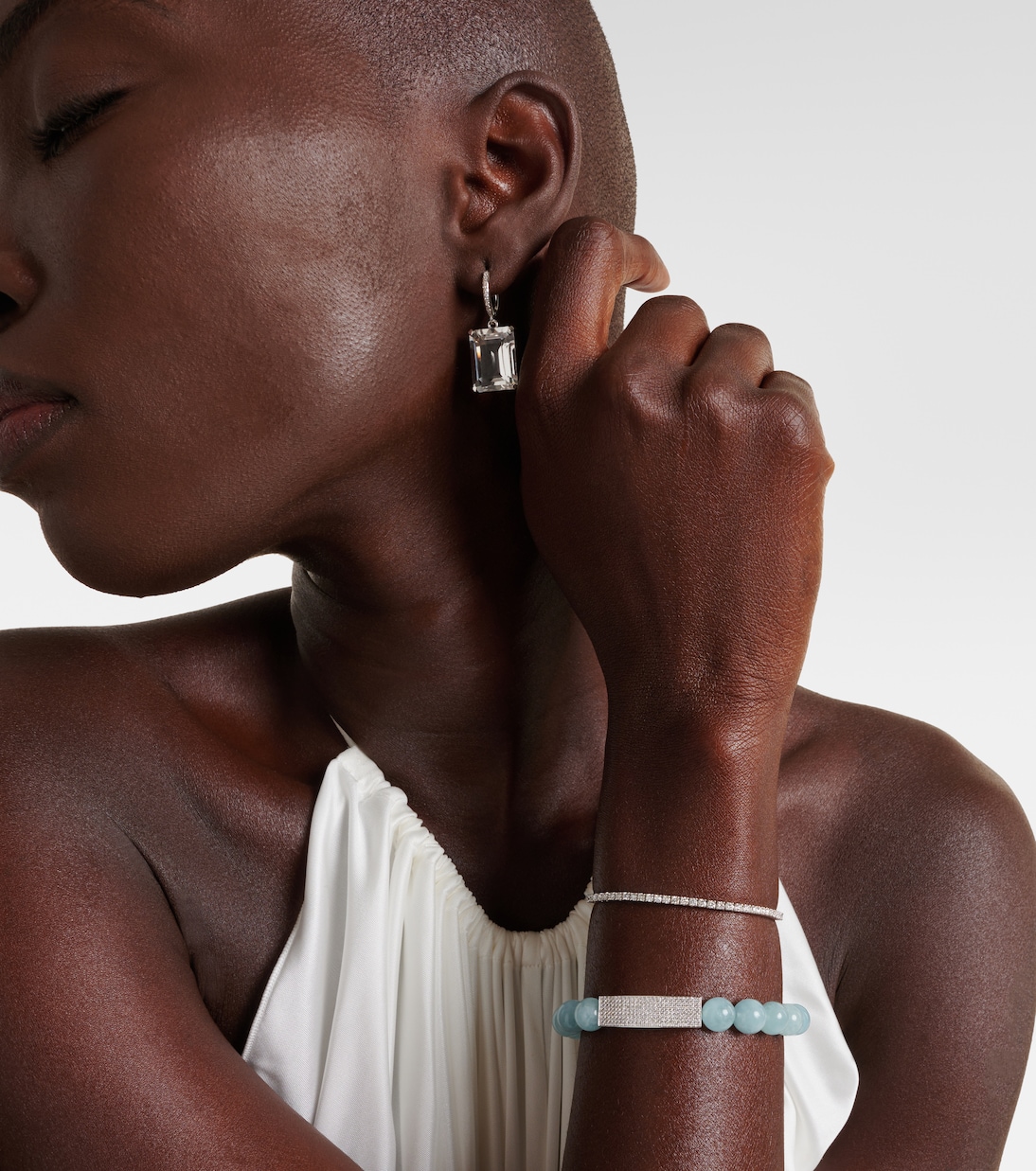 Armband aus 14kt Weißgold mit Diamanten | Sydney Evan