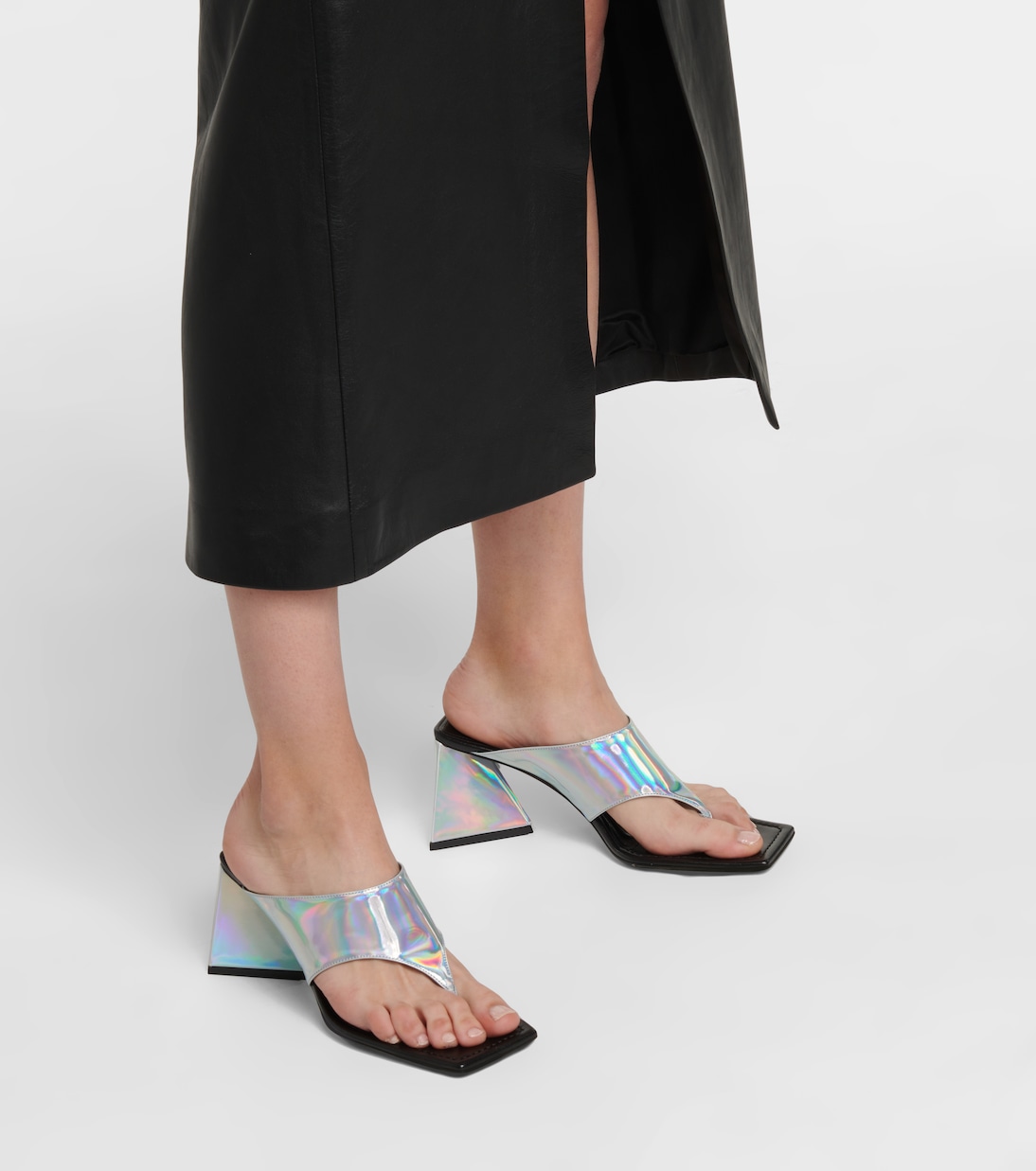 Devon leather thong sandals | The Attico
